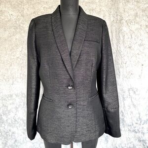 Antonio Melani Metallic Silver & Black Blazer - Size 8